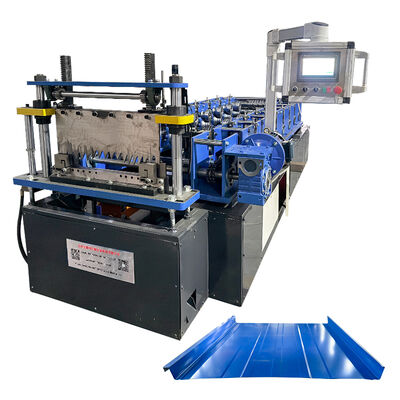 পোর্টেবল স্টিল প্রোফাইল সেলফ লক অটো Kr24 স্ট্যান্ডিং সীম মেকিং রোল ফর্মিং মেশিন