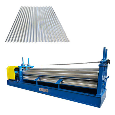Galvanized Steel Thin Material 0.12mm Barrel Corrugated Roofing Sheet Roll Forming Machine