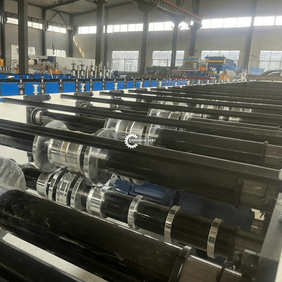 YX1000 0.3-1.2 মিমি ফ্লোর ডেক স্টিল প্রোফাইল রোল ফর্মিং মেশিন 380VAC তুরস্কের বাজারের জন্য