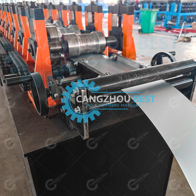 ইস্পাত বেধ 0.8mm পার্থক্য এমবসিং শাটার রোলিং দরজা প্রোফাইল রোল গঠন মেশিন