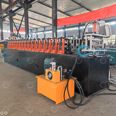 ইস্পাত বেধ 0.8mm পার্থক্য এমবসিং শাটার রোলিং দরজা প্রোফাইল রোল গঠন মেশিন