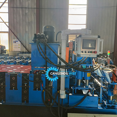 রঙ Trapezoidal IBR ইস্পাত ছাদ রোল বিরচন মেশিন হাইড্রোলিক কাটন ডিভাইস