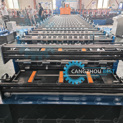 প্রোফাইল ফ্লাইং স্যাগ কাটার জন্য উচ্চ গতির corrugated শীট এবং Trapezodial শীট তৈরীর মেশিন