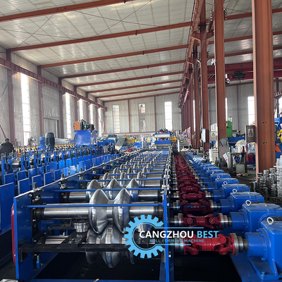 ইস্পাত বেধ 4mm লোহা দ্রুত পরিবর্তন 2&amp;3 তরঙ্গ ক্র্যাশ বাধা রোল গঠন মেশিন