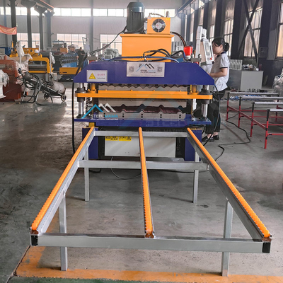 ডাবল স্তর ইস্পাত ছাদ রোল গঠন মেশিন 5.5 KW শক্তি এবং 15-16 স্টেশন সঙ্গে