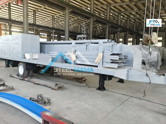ডিজেল 914mm ফিডিং প্রস্থ K স্প্যান রোল ফর্মিং মেশিন 610mm প্যানেল জন্য