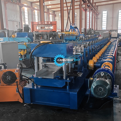Plc কন্ট্রোল ফুল অটো সি জেড ইন্টারচেঞ্জ রোল ফর্মিং মেশিন গিয়ার বক্স ট্রান্সমিশন