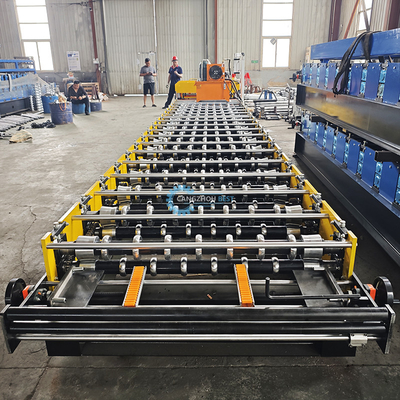 মেটাল ছাদ টাইল গ্লাসড শীট রোল ফর্মিং মেশিন 8.5kw
