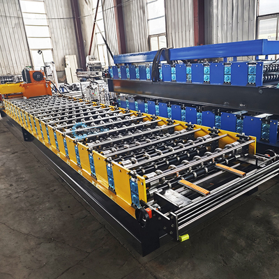 মেটাল ছাদ টাইল গ্লাসড শীট রোল ফর্মিং মেশিন 8.5kw