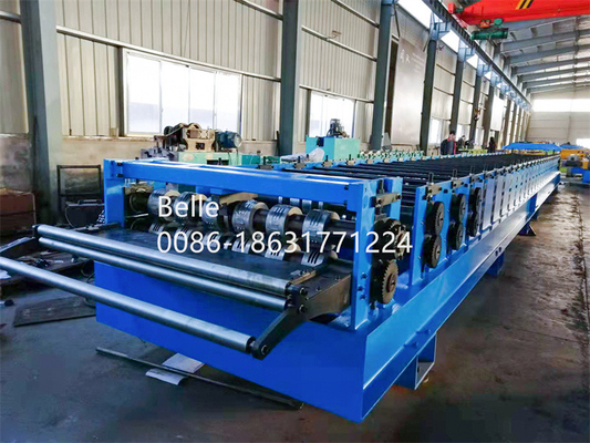 অ্যালুমিনিয়াম স্টিল হাইড্রোলিক কাটিং টাইলস রোল ফর্মিং মেশিন