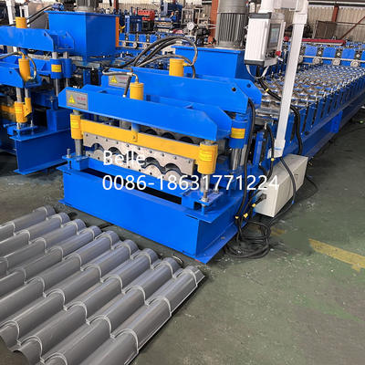 ৯-১১ সারি ছাদ মেশিন 300H ইস্পাত এবং 8-12m / min উত্পাদনশীলতা
