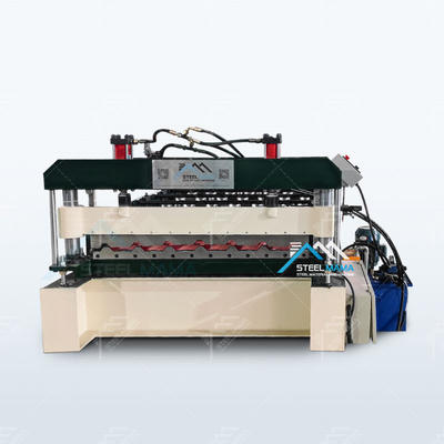 ঠান্ডা উপাদান বেধ 0.3-0.8mm ধাতু ছাদ প্যানেল মেশিন দক্ষতার সাথে উত্পাদন