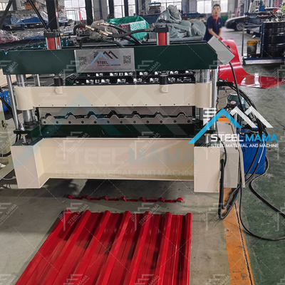 ঠান্ডা উপাদান বেধ 0.3-0.8mm ধাতু ছাদ প্যানেল মেশিন দক্ষতার সাথে উত্পাদন