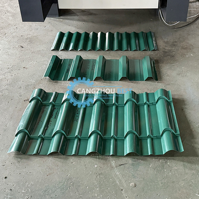 তিন স্তর 836 corrugated Q টাইল Trapezodial উচ্চ পাঁজর ট্রিপল ডিজাইন ছাদ শীট রোল গঠন মেশিন