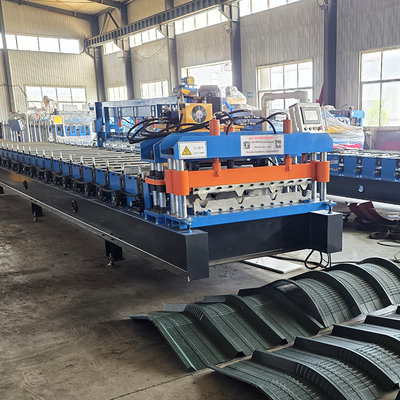 Hydraulic Cutting Tr4 Roofing Sheet Roll Forming Machine for Sales with Crimping Together