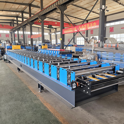 Hydraulic Cutting Tr4 Roofing Sheet Roll Forming Machine for Sales with Crimping Together