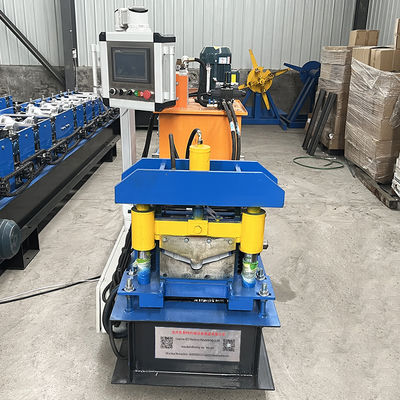 ইস্পাত প্রোফাইল রিজ ক্যাপ রোল তৈরির মেশিন, ৩৮০v ভোল্টেজ, ১৪ সারির রোলার এবং ৪০# হাইড্রোলিক, রুফ টাইল IBR ঢেউতোলা ডিজাইনের জন্য