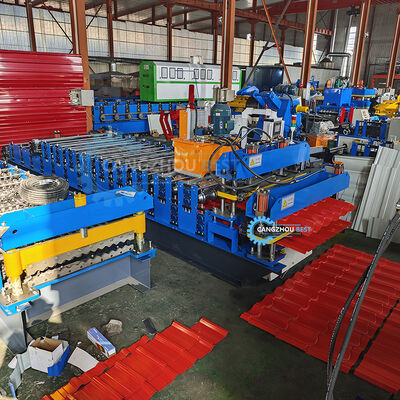 Trapezoidal roof tile roll forming machine new double-layer IBR iron metal roof panel and color steel sheet making machine