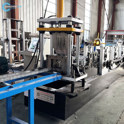 PLC কন্ট্রোল অটো চেঞ্জ সাইজ 80-300mm C Purlin Roll Forming Machine