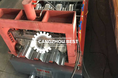কয়েল প্রস্থ 1250mm ধাতু ইস্পাত গ্যালভানাইজড মেঝে Decking শীট তৈরীর রোল গঠন মেশিন