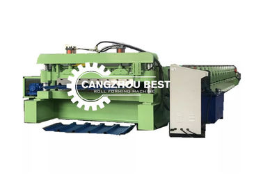 রঙিন ইস্পাত প্রোফাইল corrugated লোহা ছাদ শীট তৈরীর রোল গঠনের মেশিন