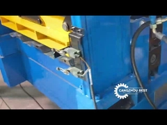 পেরু জনপ্রিয় ইস্পাত ডেকিং ফ্লোর শিট প্যানেল রোল ফর্মিং মেশিন প্রেস লোগো সহ