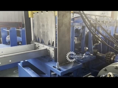 হাইড্রোলিক কাটিং সি জেড পুরলিন রোল ফর্মিং মেশিন 80-300 10 মি/মিনিট