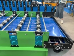 রঙিন ইস্পাত প্রোফাইল হাই স্পিড রিব / আর প্যানেল ছাদ শীট রোল ফর্মিং মেশিন